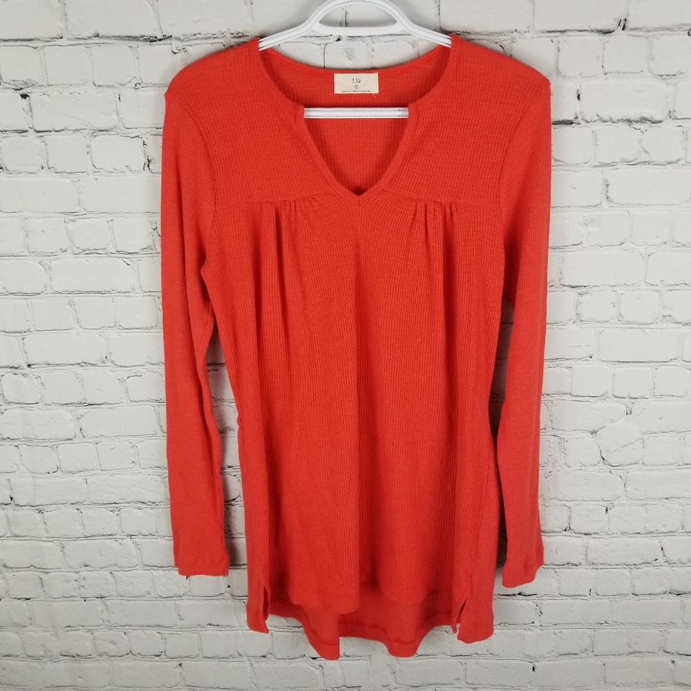 T.LA | Anthropologie waffle knit long sleeve top